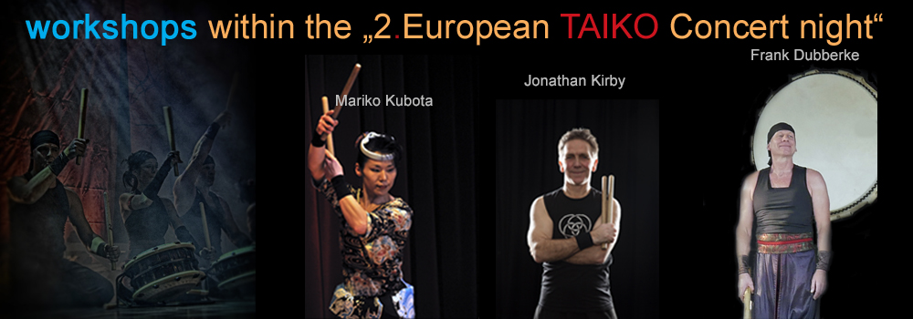 taiko workshops within the the 2. European TAIKO Concert night